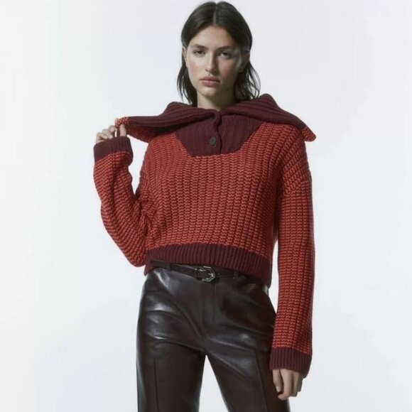 Massimo Dutti - Woman's Crop Sweater - Small - NWT - Picture 1 of 2